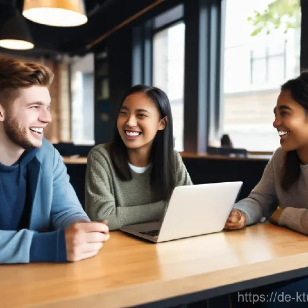 디지털 학습에서의 사회적 상호작용 증진 방법 - **Prompt 1: Digital Cafe Connection**
    A diverse group of 4-5 university students (ages 19-24), d...